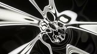 Abstract Background Video 4k VJ LOOP NEON Tunnel Wave Metallic Black White Screensaver Visual [upl. by Norri651]