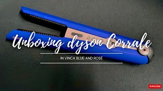 Ultimate Unboxing Dyson Corrale Hair Straightener  Special Gift Edition in Vinca Blue amp Rosé [upl. by Aisyla]