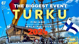 Finland Turku walking tour 4k finland türkü youtubevideos walking fyp travel [upl. by Analart]