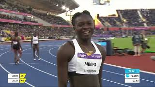 Christine MBOMA Namibia  Womens 200m Semifinal 2 Commonwealth Games 2022 Athletics5th Aug 22 [upl. by Yevoc]