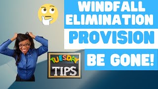 Windfall Elimination Provision 2022 [upl. by Amanda]