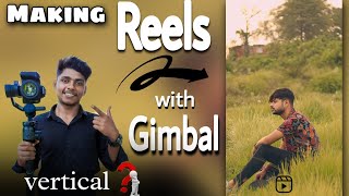 How to set gimbal verticalshoot reels and edit   moza aircross 2 mozaaircross2 [upl. by Nerha]