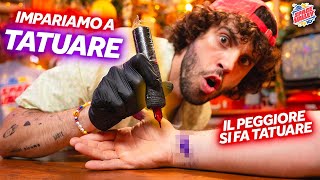 Chi è più bravo a TATUARE ft Tatuatore Professionista [upl. by Eessej]