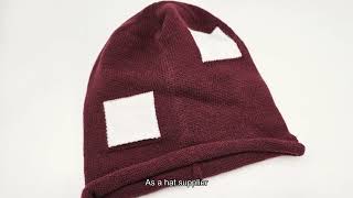 Ribbed knit beanie for outdoor activities Elastic cuff beanie Chinesemade knit beanie for winter [upl. by Aoh]