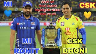 CSK vs MI ipl final match highlights video  iplhighlights cskvsmi ipl msdhoni rohitsharma [upl. by Conn]