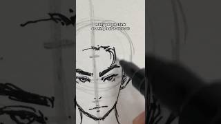 EASIEST WAY to DRAW ANIME FACE🔥  art [upl. by Aitercul855]