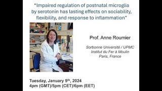 European Microglia Webinar Series by Anne Roumier 20240109 [upl. by Damas]