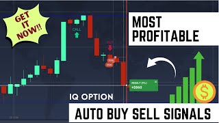 Most Profitable IQ Option Auto Buy Sell Signal SCRIPT  IQ Option Trading Strategy🔥🔥🔥 [upl. by Staal]