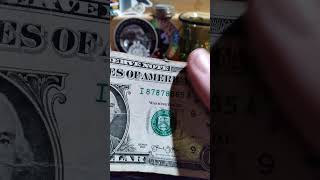 Near repeater serial number dollar bill [upl. by Nealon]