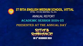 ANNUAL REPORT ST RITA ENGLISH MEDIUM HIGH SCHOOL VITTAL [upl. by Higley]