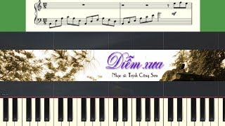 Diễm Xưa  Trịnh Công Sơn  Piano tutorial  Sheet  Hướng dẫn Piano cover [upl. by Rye197]