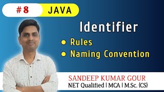 Identifiers in JAVA  Rules for identifier  Naming convention in JAVA [upl. by Yelnikcm]