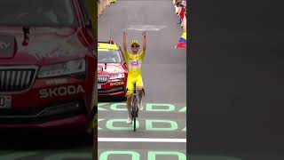 The records tumble 😳 Tadej Pogacar annihilates the Tour de France to win another stage 🇫🇷 tdf2024 [upl. by Rozamond]