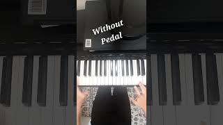 Classical Songs With Pedal VS Without pedal [upl. by Essirahc]