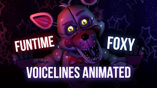 Funtime Foxy Animated Voicelines  Blender [upl. by Leonardi]