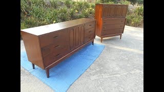 Restoration of a MidCentury Modern Bedroom Set [upl. by Vedis803]