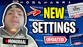 Mongraals NEW Fortnite Settings amp Keyboard UPDATED 2024 [upl. by Airotel]