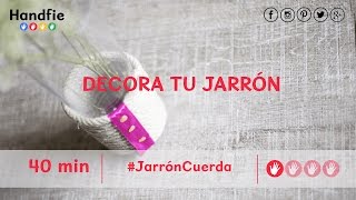 Decora tu jarrón con cuerda [upl. by Neruat]