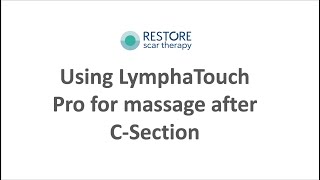 LymphaTouch NPT for back massage after CSection [upl. by Elly487]