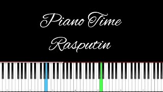 Rasputin  Boney M  Piano tutorial piano cover  Piano Time [upl. by Anees]