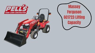 Massey Ferguson GC1723 Lifting Capacity [upl. by Gnurt]