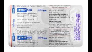 Zocef 500 mg Tablet  Uses Price Side Effects Composition [upl. by Wiley]