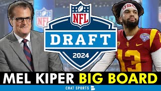 Mel Kiper’s 2024 NFL Draft Big Board ESPN Top 25 Prospect Rankings Ft Caleb Williams amp Drake Maye [upl. by Earlene798]