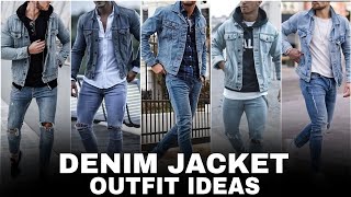 How To Style Denim Jacket  Denim Jacket Outfit Ideas [upl. by Anayhd]