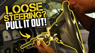 Loose Steering Column Fix Toyota Tacoma  Shake Rattle Slack  Weld Mod Instructions [upl. by Llennahc221]