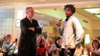 Monfils Dimitrov Harrison Charm The Ladies On Valentines Day [upl. by Goodkin]