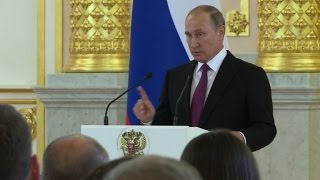 Putin kritisiert Sperren quotSchlag gegen die Olympischen Spielequot [upl. by Lynd193]