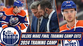 Edmonton Oilers News  FINAL Training Camp Cuts Announced [upl. by Akinal293]