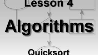 Algorithms Lesson 4 Quicksort [upl. by Mur]