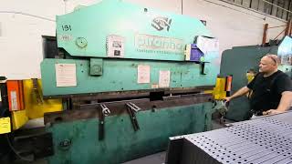 PIRANHA  ALLSTEEL 95TON X 10 HYDRAULIC PRESS BRAKE [upl. by Ahcsatan758]