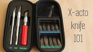 Xacto Knife 101  The Basics  Types of Blades [upl. by Delaine]