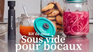 Kit mise sous vide pour bocaux Le Pratique X Airtender [upl. by Llenrep656]