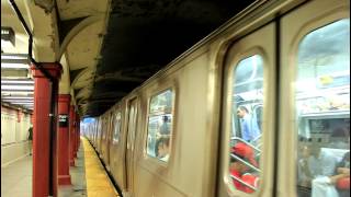 BMT Subway Coney Isl amp Manhattan Bound R160 Q at Parkside Ave [upl. by Richter44]