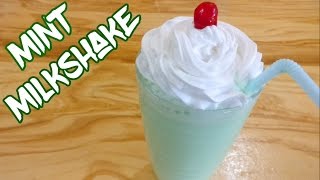 Refreshing Mint Milkshake Easy Homemade Shamrock Shake [upl. by Sirromal]