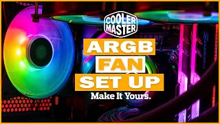 How To Set CoolerMaster ARGB Fan Lights⚡⚡  Coolermaster MasterPlus Software Hindi [upl. by Adrea]