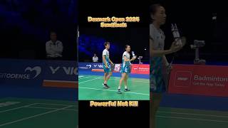 Powerful Net Kill by Wei Yaxin  JiangWei vs KimJeong DenmarkOpen2024 BWFWorldTour badminton [upl. by Brest]