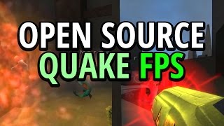 Lets Play OpenArena  Open Source FPS for LinuxmacOSWindows [upl. by Nueoras]