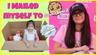 I Mailed Myself to Cookie Swirl C and got her Barbie Cookie Swirl C Palyset Kids Skit Kids Toys [upl. by Eurd]