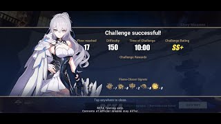 HI3 BETA 54 Elysian Realm SILVERWING NEX S0  Difficulty 150  17F [upl. by Onaireves28]