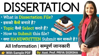 Dissertation File  How to Prepare Dissertation File COMPLETE INFORMATION [upl. by Ahterod370]