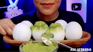 ASMR REFROZEN SNOWBALLSMATCHA POWDER REQUEST [upl. by Esmaria]