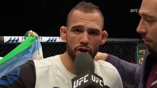 Fight Night Glasgow Santiago Ponzinibbio Octagon Interview [upl. by Acissej]