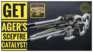 How to get Agers Scepter catalyst and easy kills  Destiny 2 Witch Queen [upl. by Cowden]