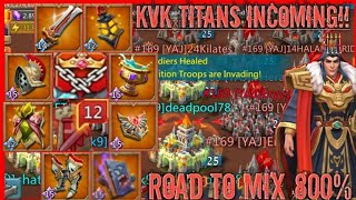 lords mobile  MYTHIC RALLY TRAP RUINS KVK BACK TO BACK RALLIES DESTROYED ROAD TO MIX 800 STATS [upl. by Schnapp96]