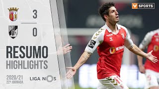 Highlights  Resumo SC Braga 30 Vitória SC Liga 2021 22 [upl. by Tama147]