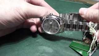 How to adjust the easy link clasp on your Rolex DateJust [upl. by Sosthena296]